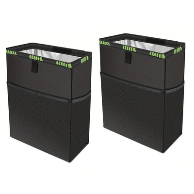 waterproof Car Trash Can Litter Bin Garbage Bag Waste Storage Organizer Pocket