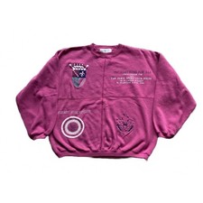VINTAGE PARIS SPORT CLUB EMBROIDERED PINK CREWNECK SWEATSHIRT SIZE S/M