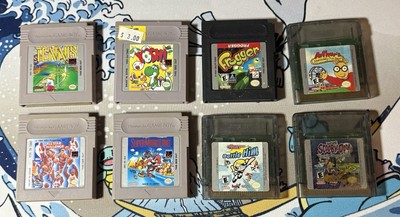 Nintendo Gameboy 8 Game Lot - Super Mario Land, Yoshi, Frogger, & More