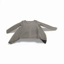 Style & Co Womens Sweater 1X NWT Charcoal Gray Asymmetric Hem Acrylic Knit Chic