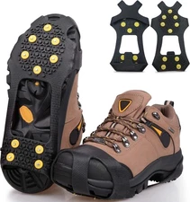 Ice Cleats Snow Traction Cleats Crampon for Walking on Snow and Ice Non-Slip Ove