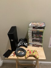 Microsoft Xbox 360 S Slim 250GB Console Model 1439 Bundle 23 Games 3 Controller