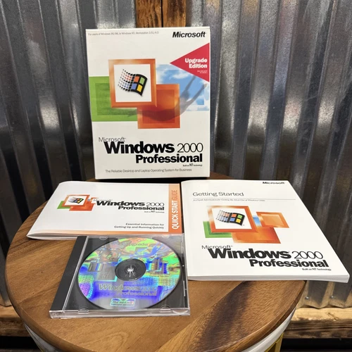 Microsoft Windows 2000 Professional Upgrade Edition Complete In Box