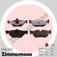 Hinterachse Zimmermann 23926.970.1 Bremsbelagsatz, Scheibenbremse FüR Bmw,Bmw (B