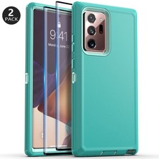 Teal Green For Samsung Galaxy Note 20 Ultra 5G Phone Case Cover Screen Protector