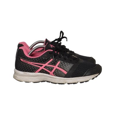 Asics, Laufschuhe, Größe: 35 1/2, Lederimitat/Polyester, Schwarz/Pink #Xim