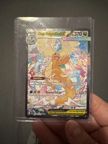 New ListingPokémon Mega Dragonite EX Ultra Rare Full Art Holo 370 HP Card 290/217 (English)