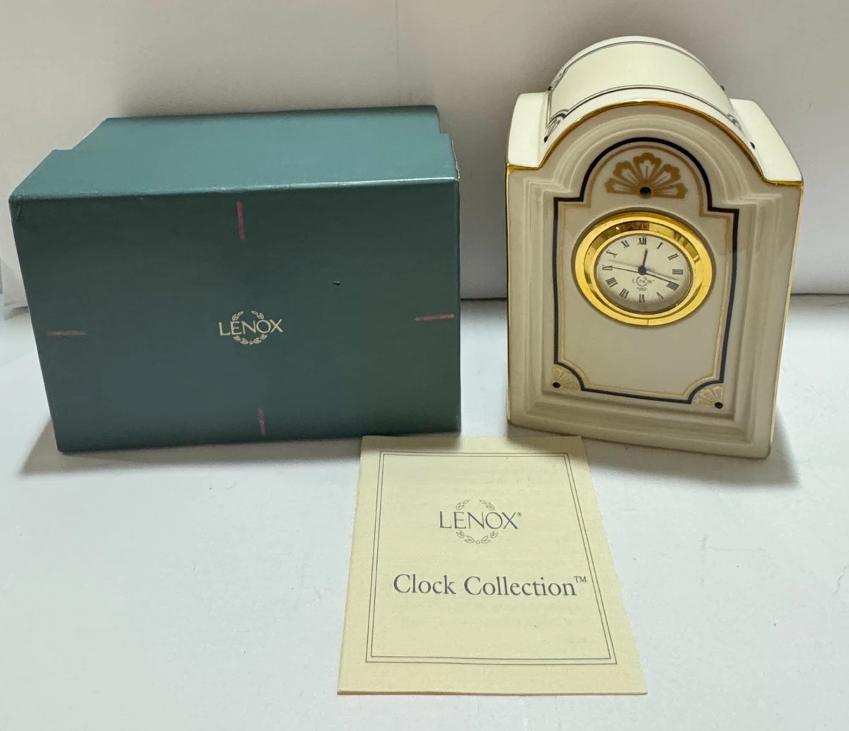 LENOX Clock Indiana Collectible Shelf, Mantel Clocks (1970-Now