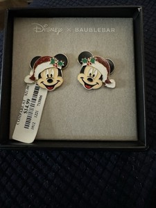 Disney Baublebar, Mickey Santa Hat Earrings - New Inbox ￼