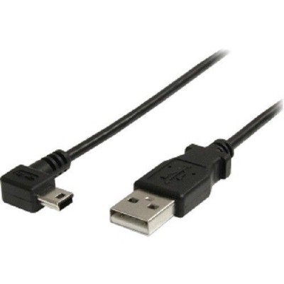 StarTech USB2HABM3RA 36'' 3FT Mini USB Cable A to Right Angle Mini B Black