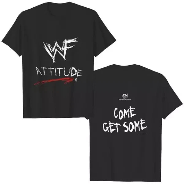 Wwf Attitude Era Come Get Some Sided Legendary T-shirt