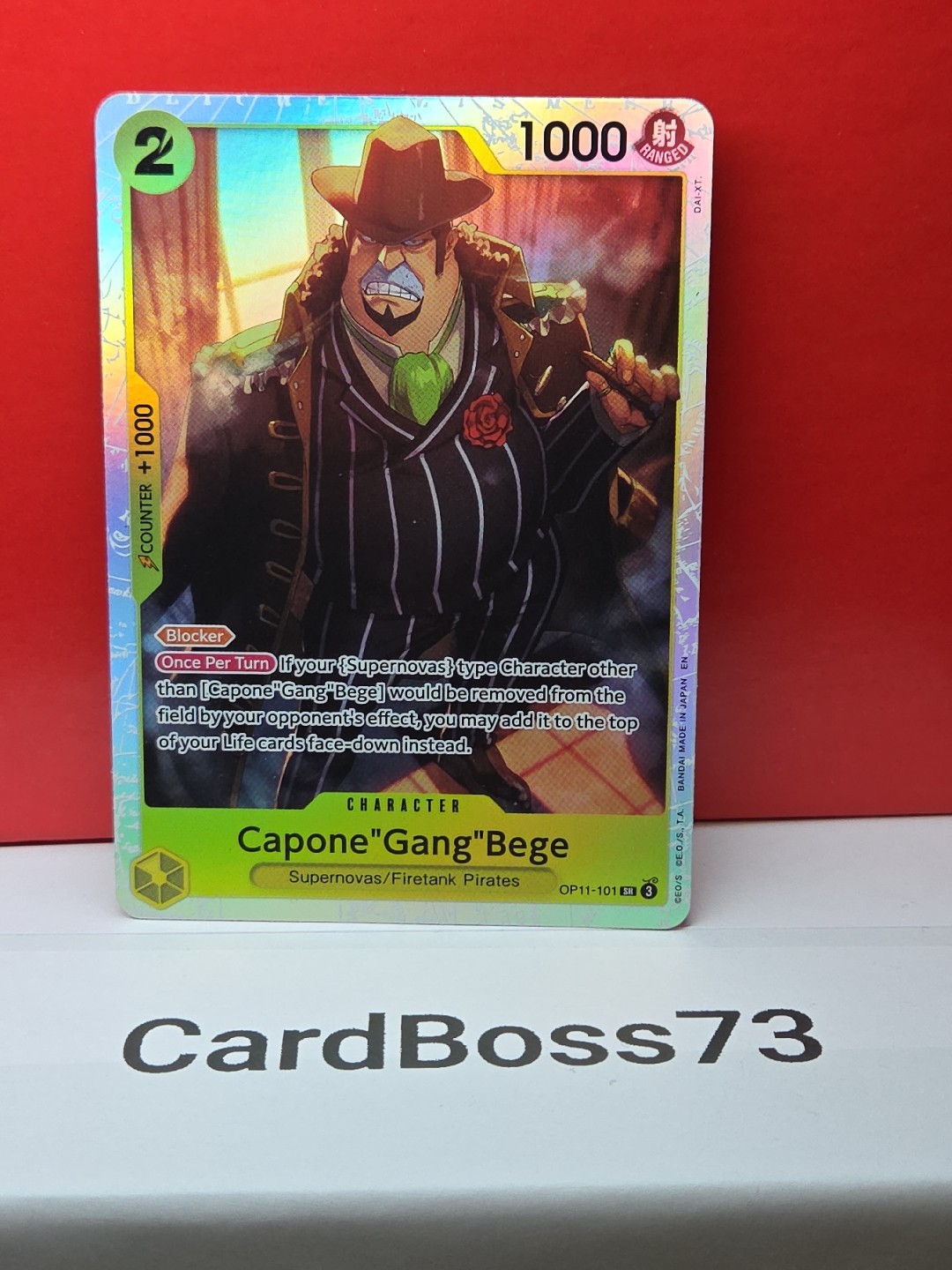 Capone"Gang"Bege (101) OP11-101 A Fist of Divine Speed Foil