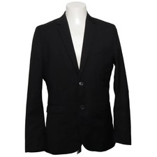 H&M, Blazer, Gr&ouml;&szlig;e: 48, model: regular fit, Schwarz, Polyester/Viskose #V89