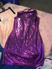 SHEIN - Purple Dress Liso Size Médium
