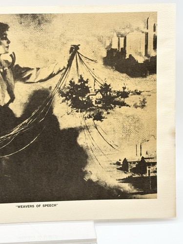 Vintage AT&T Weavers Of Speech 14x10.5” Print - Picture 3 of 6