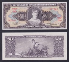 Brazil Banknote 5 Centavos On 50 Cruzeiros (1966-1967) P.-184a FDS/UNC