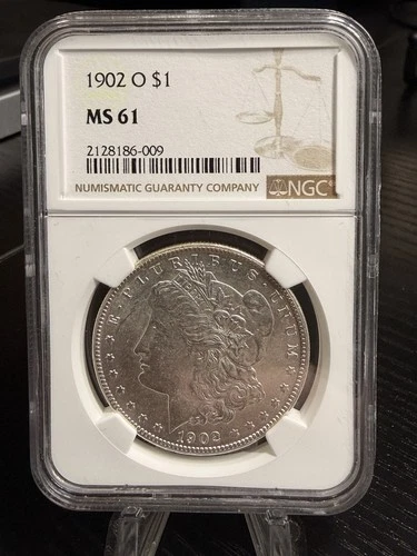 1902 O $1 Morgan Silver Dollar NGC MS-61 US Constitutional Silver Slab Luster