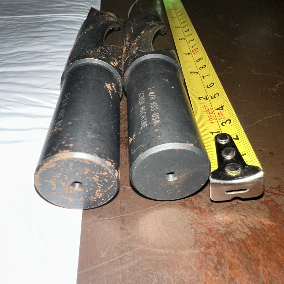 HSS 螺丝机车间美国制造工业钻头 1 1/8 英寸重型二手 — 第 4/4 张图片