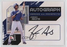 2011 ITG Heroes and Prospects Full Body Silver /390 Jordan Akins #A-JA Auto 0q3