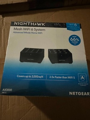 NETGEAR Nighthawk MK72 WiFi 6 Mesh System   AX3000 MK72 Sealed