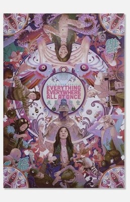 A24 Everything Everywhere All At Once Signed Poster + Coloring Set 1,000 Made
