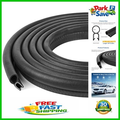 10Ft Car Door Weather Stripping - PVC Edge Trim Seal for Ultimate Protection