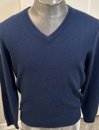Club Room Men's Blue Estate Cashmere Pullover Knit Sweater Size S Preowned - Picture 4 of 7