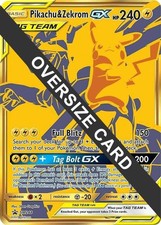 pokemon pikachu and zekrom gold card Opening a Tag Team & style setup or your main portfolio Full Art/Pikachu & Zekrom Gx