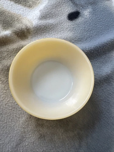 Vintage Anchor Hocking Fire King Yellow Cereal Bowl 5"
