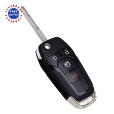 SUPALAND Flip Key Fob Replacement Fits Ford Fusion 2013 2016 Keyless 4 Button
