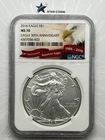 2016 Silver Eagle NGC MS70 30th Anniversary Label Eagle Label
