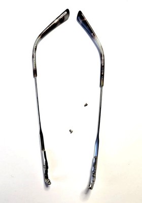 CALVIN KLEIN CK40722 419/2 GRAY METAL TEMPLE ARMS AUTHENTIC 135MM/2 SCREWS