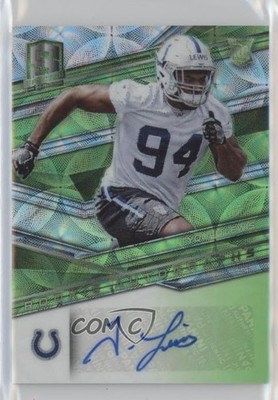 2018 Panini Spectra Neon Green Prizm 67/99 Tyquan Lewis #193 Rookie Auto RC 1l2