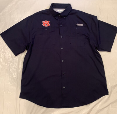 Chemise homme à manches courtes boutonnées Columbia Auburn Tigers