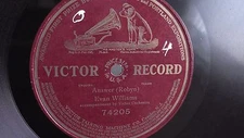 Evan Williams - 78rpm single 12-inch –Victor #74205 Answer