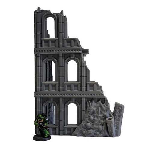 Blighted Imperialis Ruins - 3d Printed Plague Terrain for Tabletop Wargaming - Picture 4 of 7
