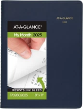 AT-A-GLANCE 2025 Planner, Monthly, 9" X 11", Large, Navy (702602025)