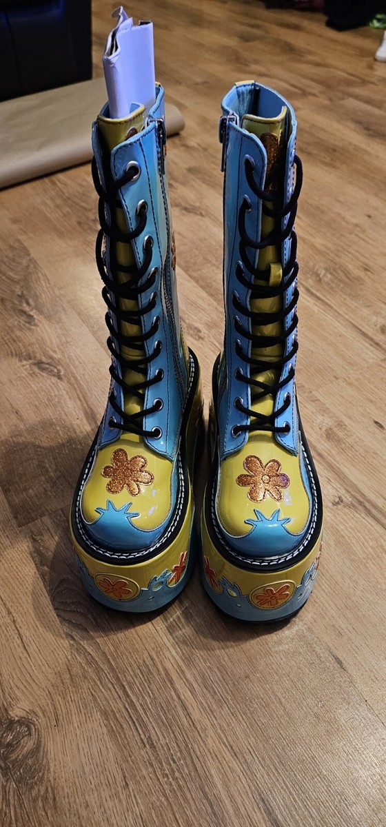 Dolls Kill Mystery Machine Combat Boots Us Uk UK