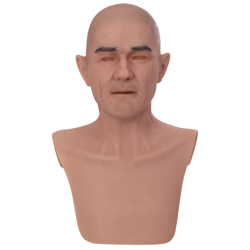 Realistic Old Men Face Masks Silicone Headwear Mask For Halloween Cosplay Props
Opens in a new windo
