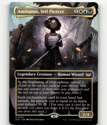 aminatou card sleeves Duskmourn Aminatou, Veil Piercer (Commander) 100ct DECK PROTECTOR Sleeves for Magic: The Gathering