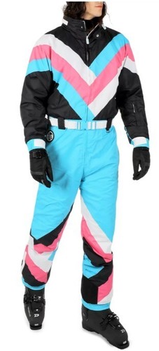 Tipsy Elves Retro Snow Suits for Men - Loud Men's Ski Suits Size L - 第 1/4 張圖片