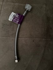 Mueller Stainless Steel Toilet Connector 1/2" OD IN x 7/8 BC OUT x 12"