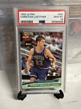 1992 Ultra #304 Christian Laettner RC PSA 10 Timberwolves Extremely Rare POP 38