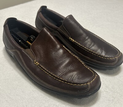 Cole Haan Suede Penny Loafers Size 11.5M Casual Slip-On Shoes Mens Brown & Navy Cole Haan | Shoes | Cole Haan Mens Grand Ambition Slipon  main image 4