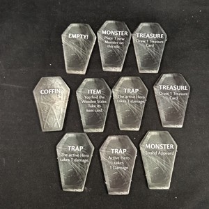 10-D-amp-D-Castle-Ravenloft-Game-Replacement-Coffin-Pieces-RPG-DnD-Tomb-Markers
