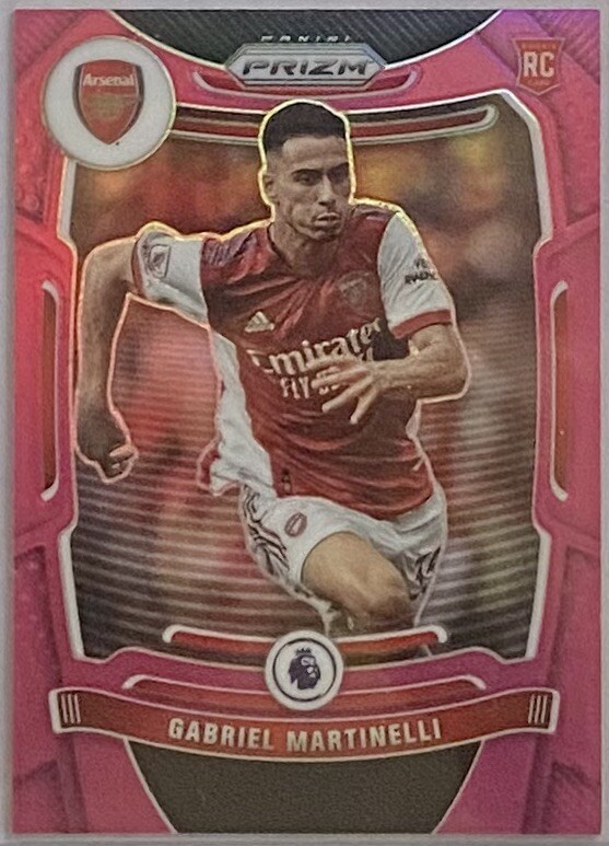 2021-22 Panini Prizm Premier League Pink Prizm #203 GABRIEL MARTINELLI RC