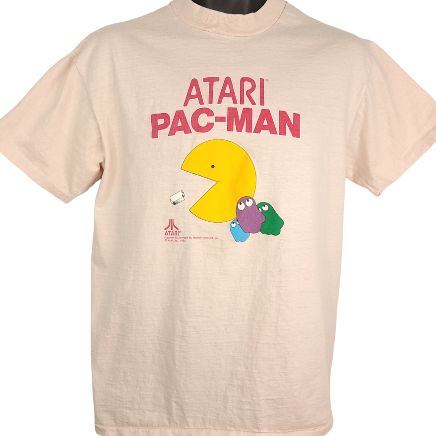 Atari Pac-Man T Shirt Vintage 80s 1982 Video Arcade Game Made In USA Size  Medium