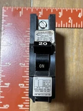 Federal Pacific FPE Stab-Lok Breaker 1 Pole 20 Amp 120V Thick 