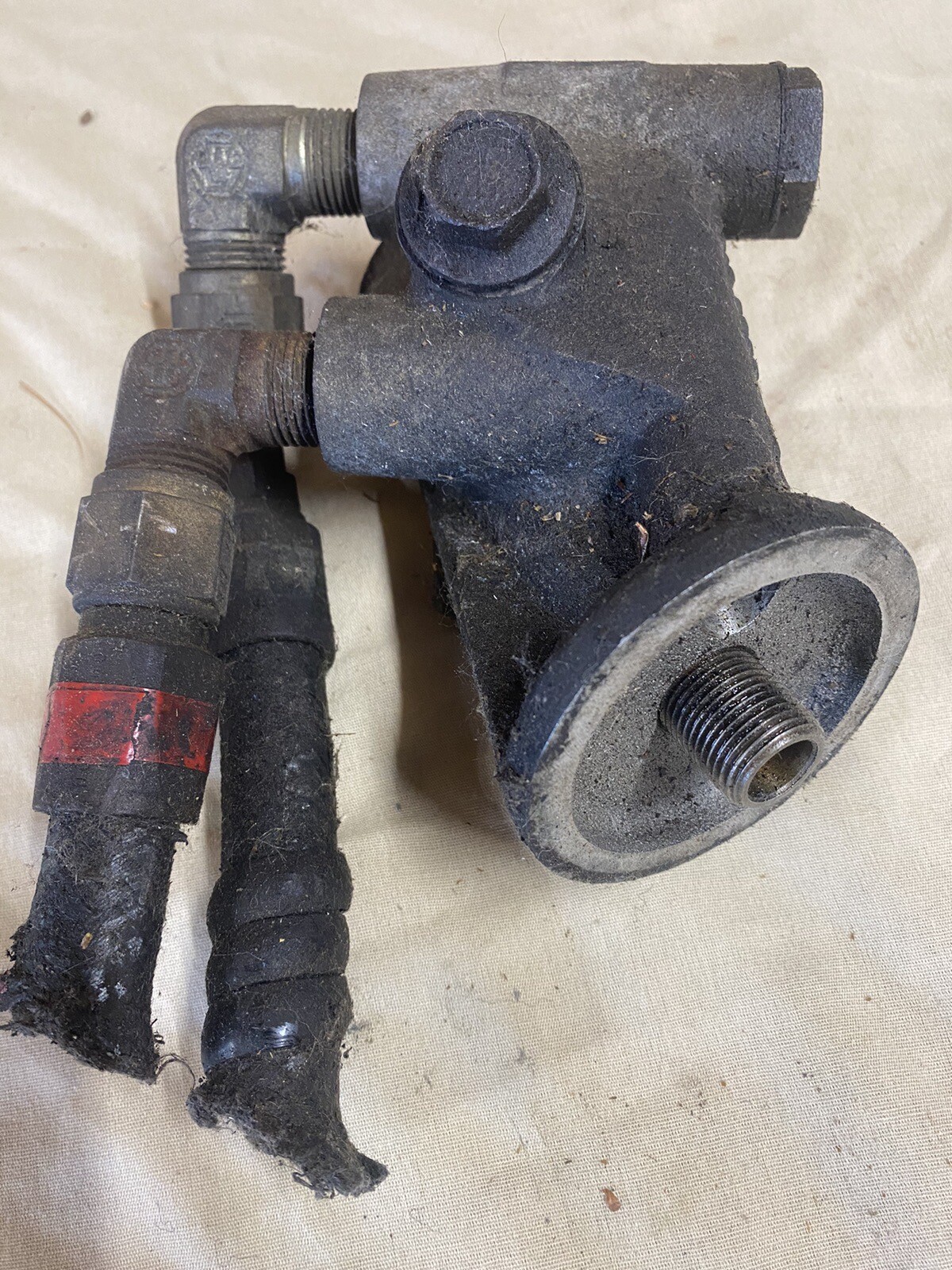 Ford 429 460 Oil Cooler and Filter Adapter OEM eBay