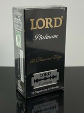 50 hojas de platino de maquinilla de afeitar de seguridad de doble filo LORD